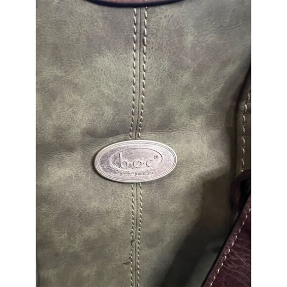 b.o.c. Marsdon Women's Green & Brown Shoulder Bag with Tassel Detail - Picture 2 of 16